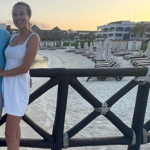 White Abercrombie dress